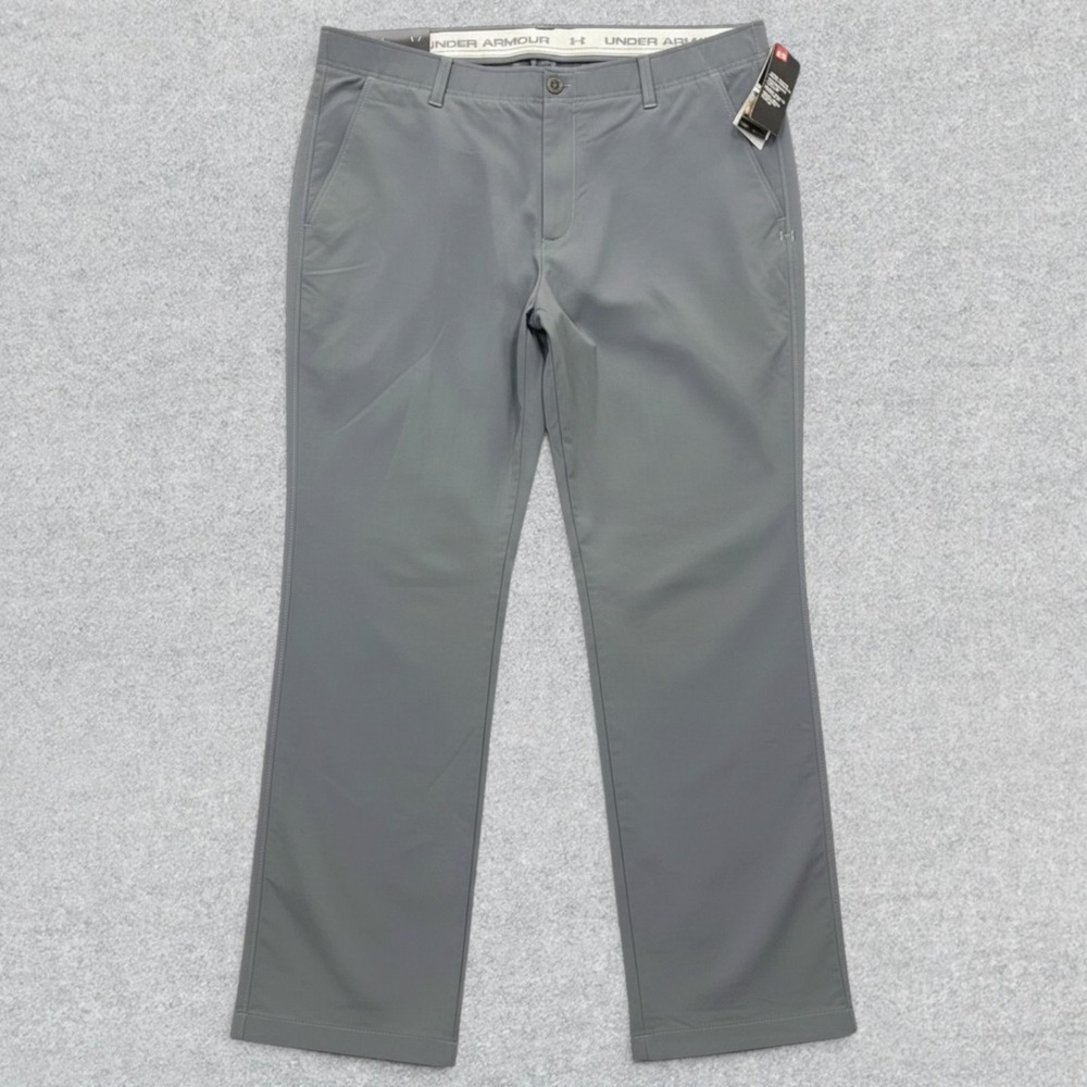 Under Armour Match Play Pants Mens 40x30 Gray Straight Leg Performance Golf NEW